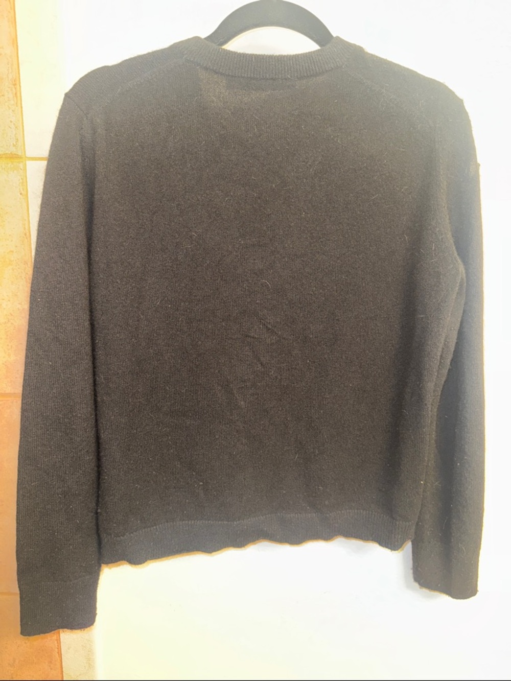 Jenni Kayne Flynn v neck black 100% cashmere sweater size XS - Picture 7 of 9